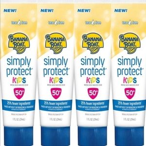 Banana Boat 1oz 4 PACK Mineral-Based Sunscreen Lot